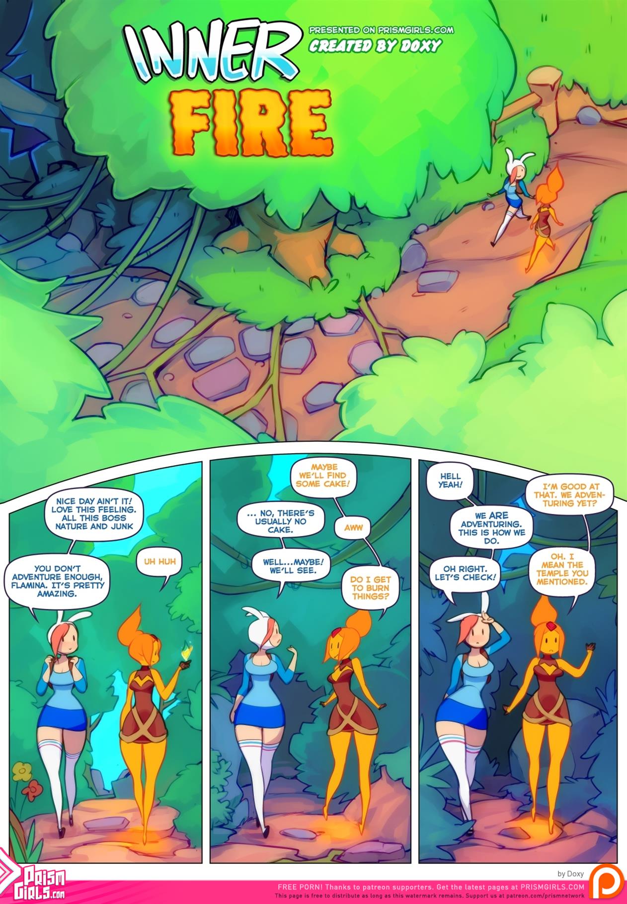 Inner Fire (Adventure Time) [Prism Girls] | Hentai P | Porn Parody