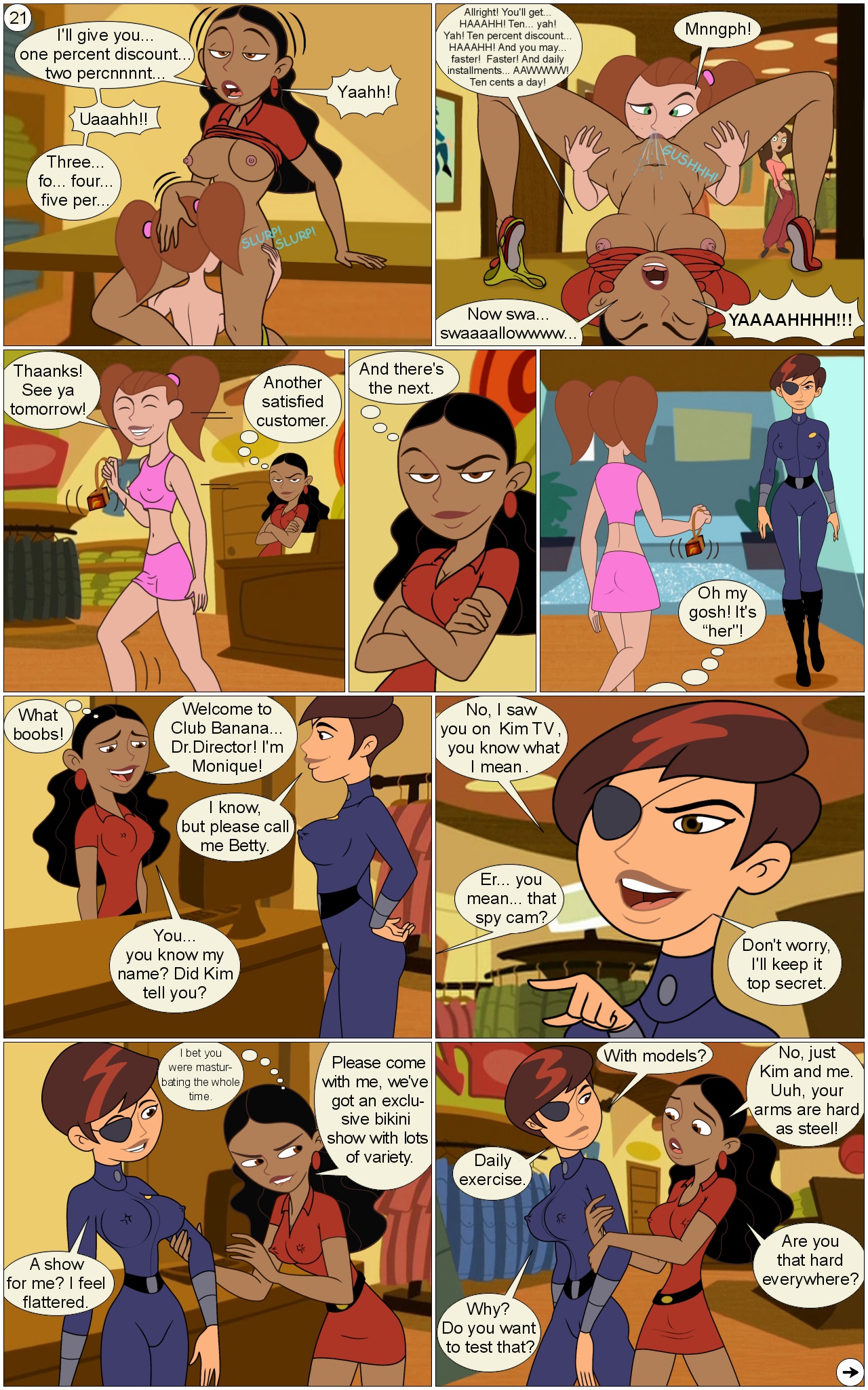 Oh, Betty! – Or: How to Seduce a Female Secret Agent (Kim Possible)