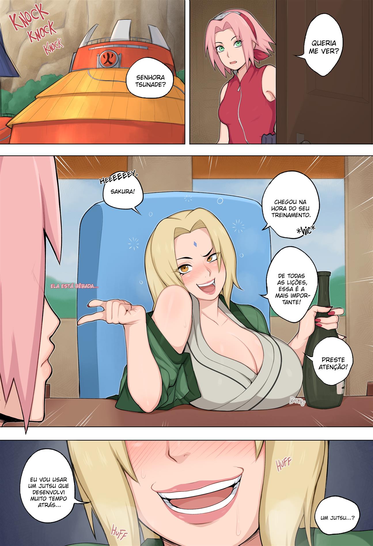 Tsunade ensina uma lição a Sakura