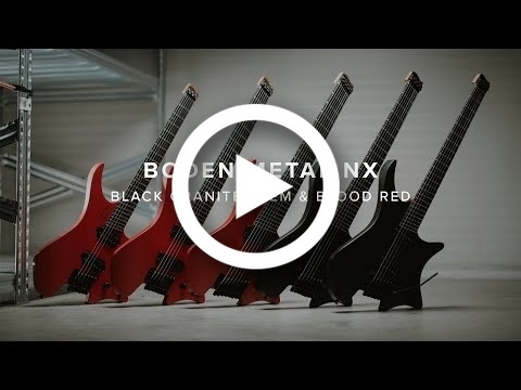 New models in the Strandberg Metal series with Black Granite NX6 and 7 Tremolo and Blood Red NX6, 7 and 8.