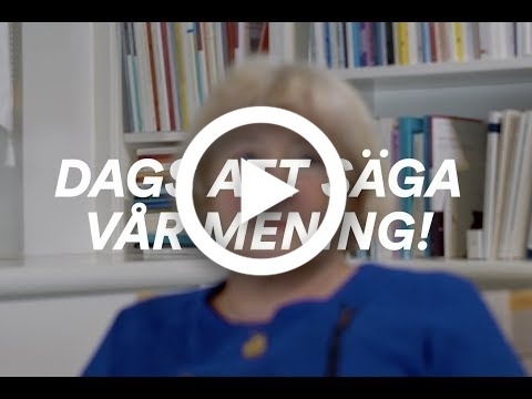 Dags att säga vår mening - Svensk sjukvård behöver omvårdnad
En kommunikationsinsats för god omvårdnad.