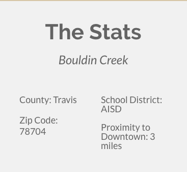 Bouldin Creek