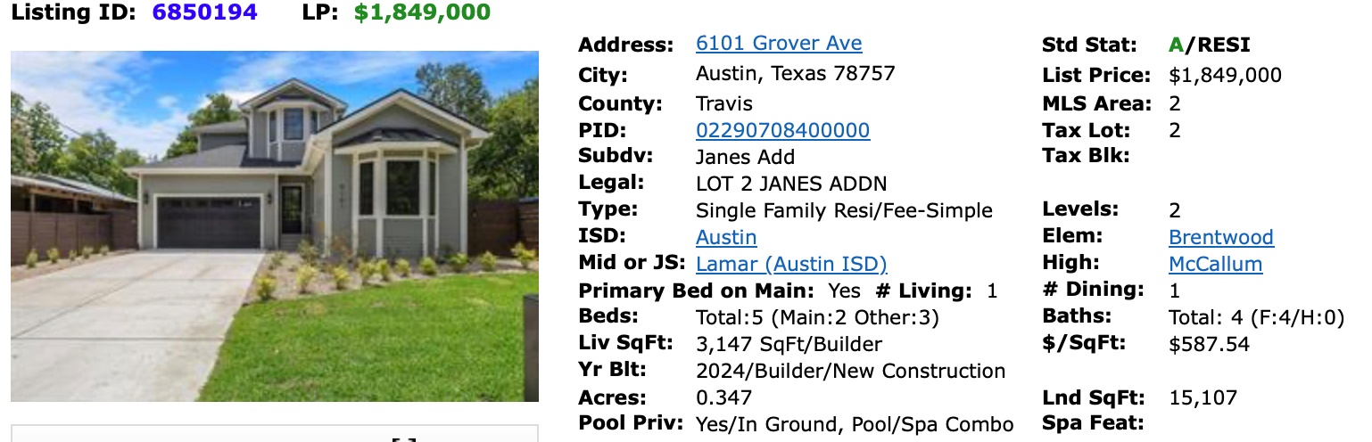 6101 Grover Ave.