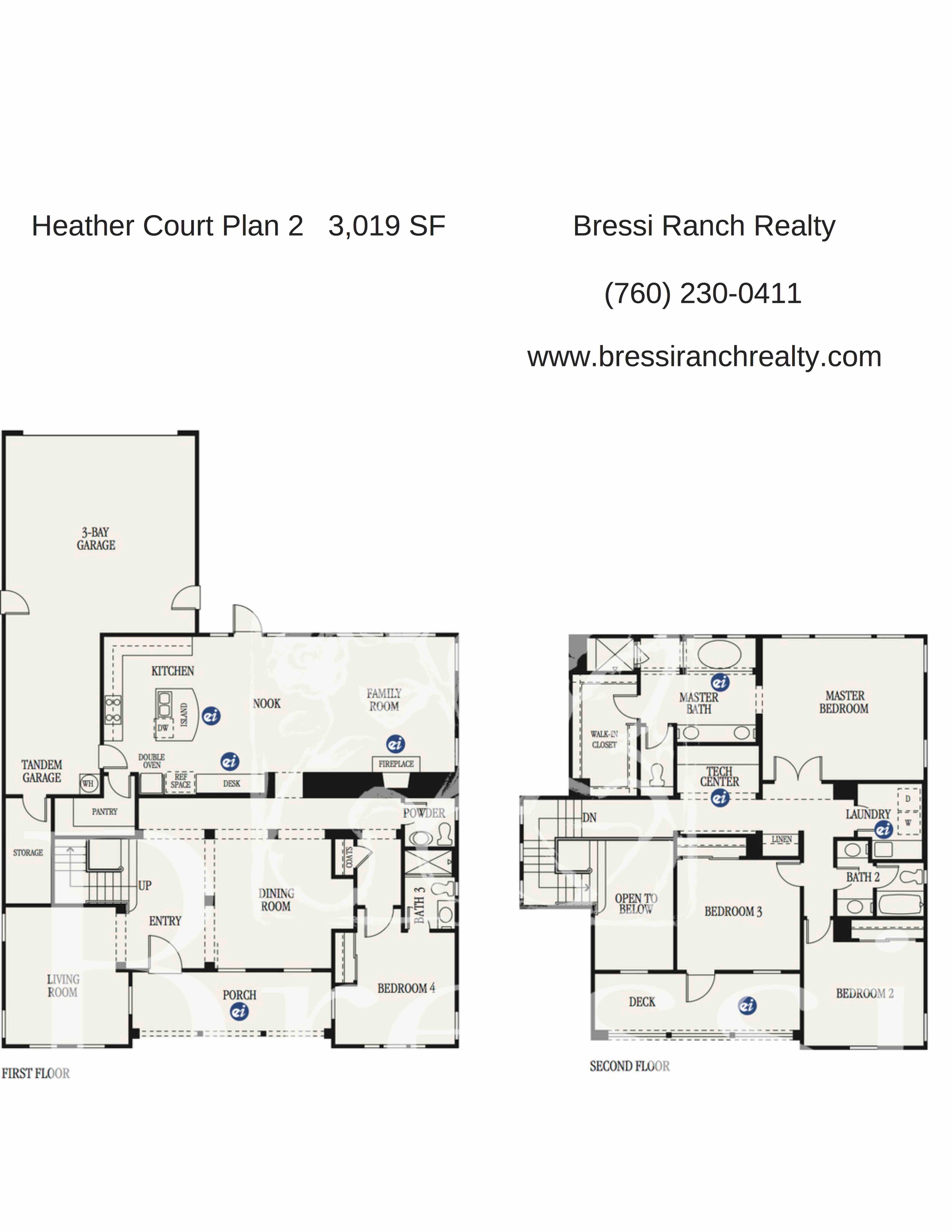 Heather Court Plan 2 Bressi Ranch