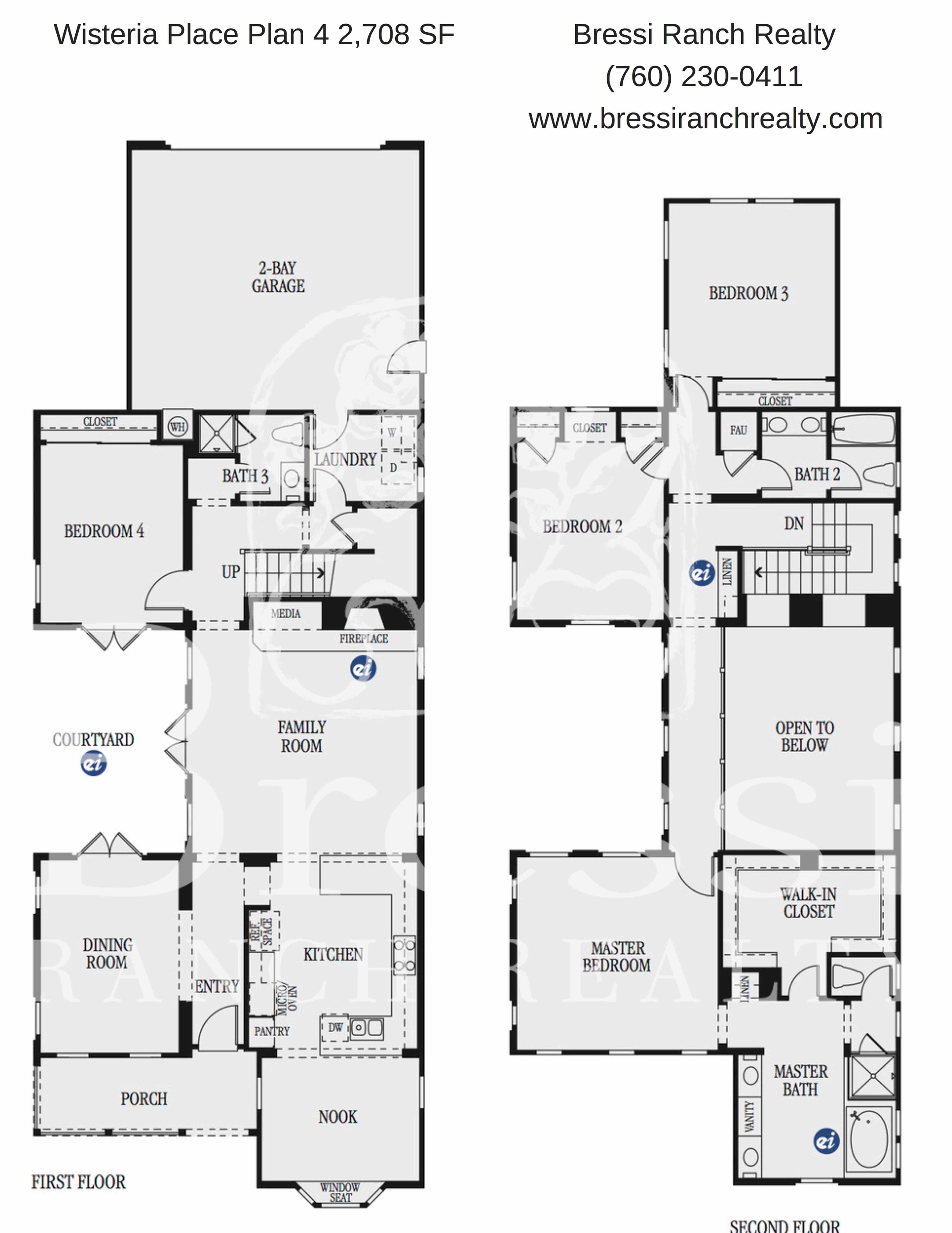 Bressi Ranch Floor Plans Wisteria Place Plan 4 Bressi