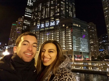 Contemplating election outcomes at the Chicago Riverwalk