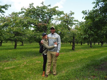 Apple picking and hiking at Black Star Farms 