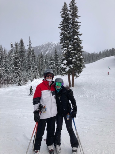 Skiing in Lake Louise, Canada!