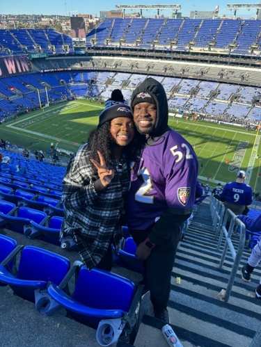 Our 1st football game together & Kwame's Birthday #GoRavens