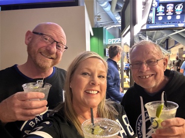 Us with Dad - Go Bolts! 2024