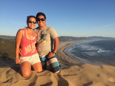 Pacific City - climbed those sand dunes