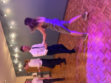 dancing at a wedding