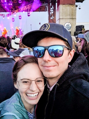 Our first concert together (Trampled by Turtles).