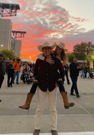 Not Alec's 1st Rodeo, but it was Christine's! 