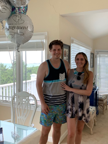 After our engagement on the beach in Sea Isle, June 29th, 2019