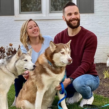 Failed attempt at getting the dogs to look at the photographer during our engagement shoot. 2019