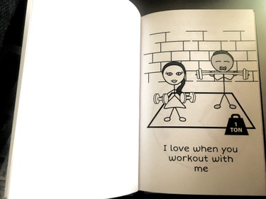 page from a book Jeremy made