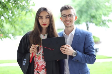 Nargiza's college graduation! Go KU 