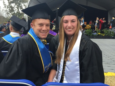 06/18/2017. Santa Barbara, California. Attending the all college graduation ceremony from UC Santa Barbara. 