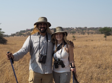 Walking safari in the Serengeti