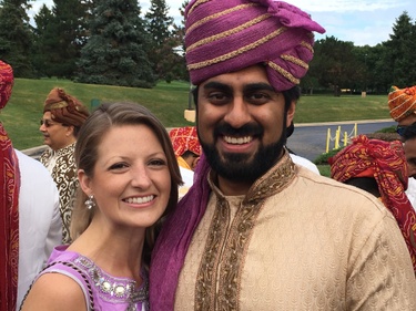Celebrating our friends at their Indian wedding