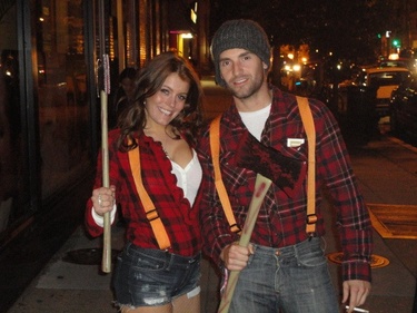 Lumberjacks for Meg's favorite holiday!
