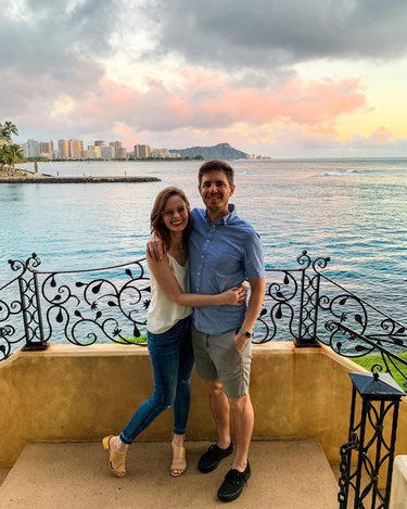 Celebrating our first new year in Hawai'i.