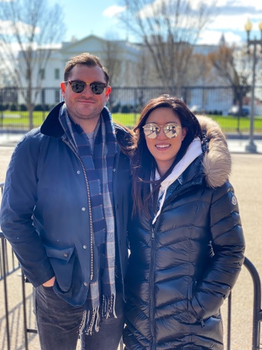 In front of the White House