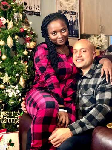 First Christmas together at Francine parents house in Winnipeg.