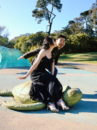 On one of our hikes, we met Becky the turtle. We believe this is Becky’s soulmate that we met on our photoshoot.