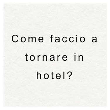 Coloro che non desiderano guidare da soli o che hanno bevuto possono essere riaccompagnati con una navetta da Villa Hamalia in determinati orari (da comunicare), purché l'hotel si trovi sul percorso indicato.