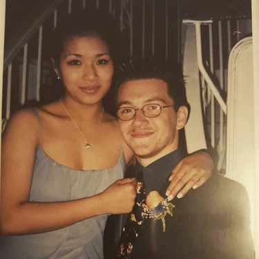 At our high school prom.