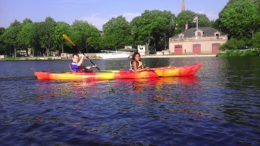 Kayaking on the Charles River