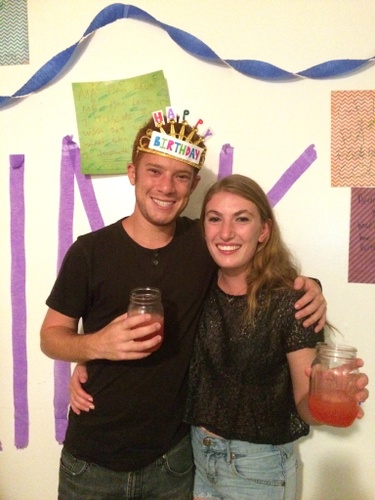 10/11/2014. Isla Vista, California. Celebrating Cole at his surprise birthday party!