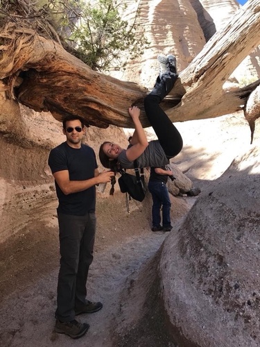 Just hanging out on the trail at Tent Rocks National Monument