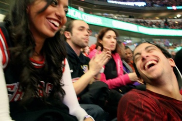 Bulls game during our college years!