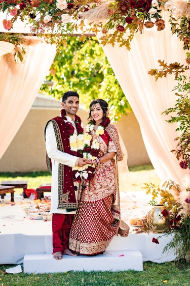 Our wedding ceremony in Upland, CA