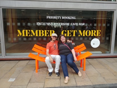A funny bench in London.