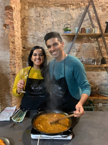 Paella cooking class in Barcelona, Spain