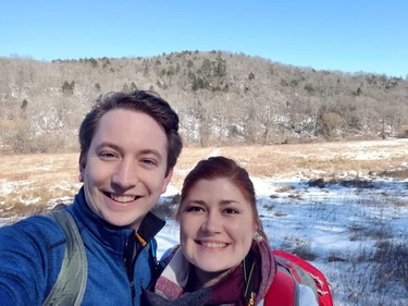 c. 2019Hiking in CT day before he popped the question!