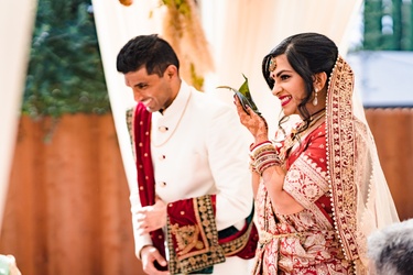 Our wedding ceremony in Upland, CA