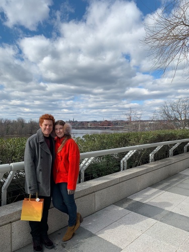 02/08/2020. Washington, D.C. Exploring the city after a chocolate truffle making class.