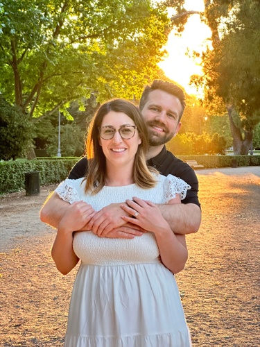Andy and Jenn in Madrid - we can’t wait to celebrate with you in SC!
