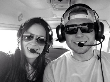Flying over the Rocky Mountains  11.2.12 ---- our first date!