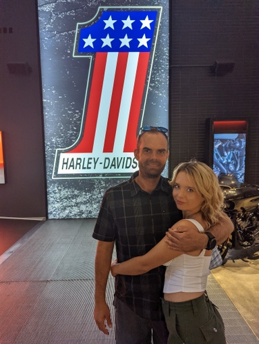 visiting the Harley Davidson factory