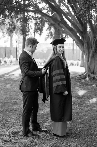 05/24/2021. Beverly Hills, California. A photo shoot for Annette's medical school graduation with Juliane Berry, who will be our wedding photographer!