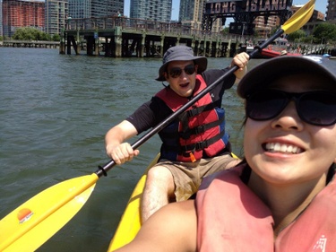 Kayaking the East River in NYC