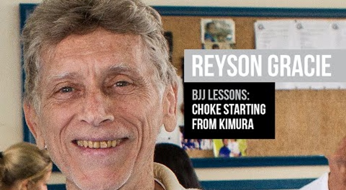 Brazilian Jiu-Jitsu lesson: Reyson Gracie - choke starting from kimura attack 