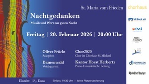 Chor2020 Nachtgedanken - Musik und Wort zur guten Nacht