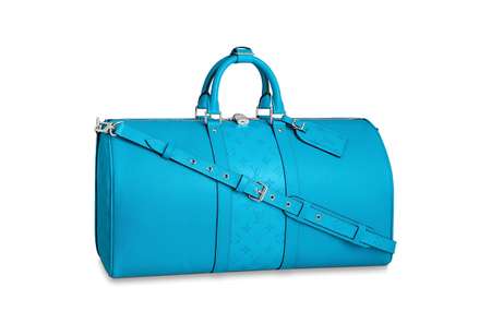 Louis Vuitton Keepall Bandouliere 45 Teal Blue